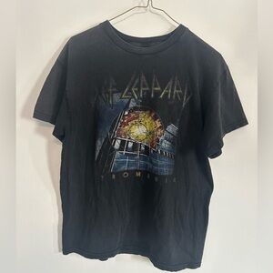 Vintage Def Leppard Pyromania Tour Graphic T-Shirt Rock Band